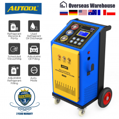 AUTOOL LM706 Refrigerant Recovery Machine with Refrigerant Recovery & Vacuuming & Refueling & Filling Refrigerant for R134a/ R12