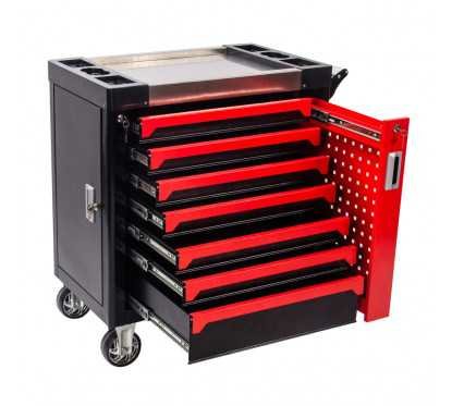 copy of Mega Mechanic tool cart with 3 shelves and Double Sided Pegboard