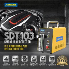 EVAP Smoke Machine 12V Car Fuel Pipe Leak Tester Detector With Professional  Tool