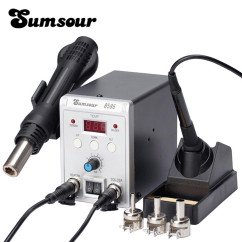 Sumsour 8586 750W 2-in-1 Digital ESD Hot Air Gun Soldering Station Repair Tool