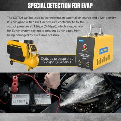 AUTOOL SDT101 Automotive Smoke Detector Machine For EVAP System