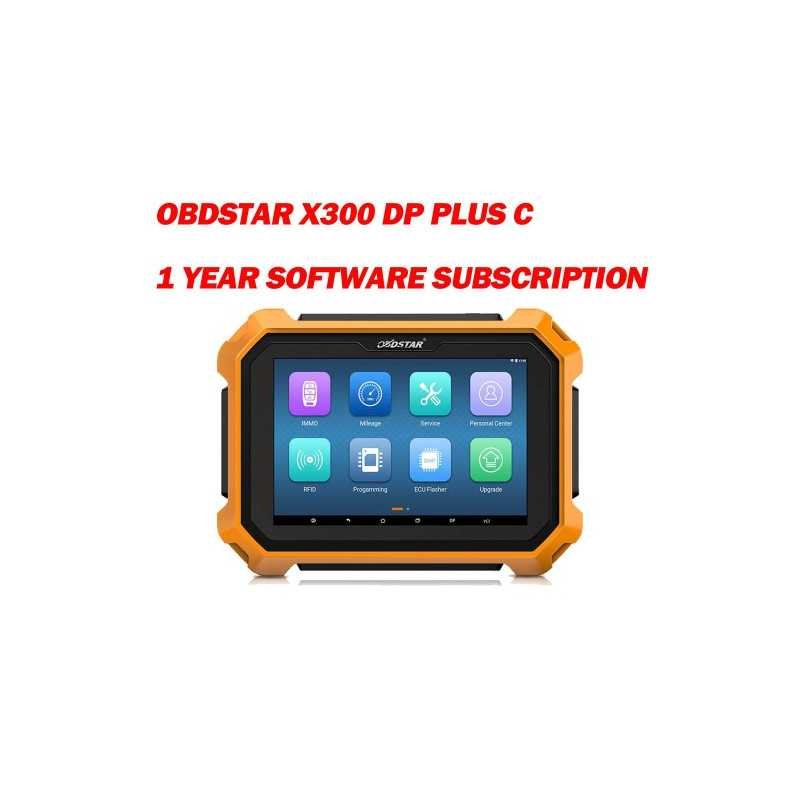 اشتراك في البرنامج OBDSTAR X300 DP Plus C الإصدار الكامل مع خدمة تجديد تحديث البرنامج لمدة عام واحد