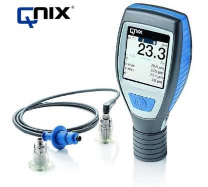 جهاز فحص صبغ السيارات الاحترافي QNix® 5500 لقياس سمك الطلاء مع مجس سلكي مزدوج Fe 5 مم/NFe 3 مم