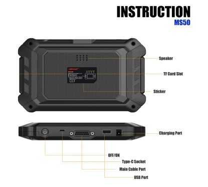 OBDSTAR MS50 Motosiklet Tarayıcı Motosiklet Teşhis Aracı