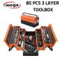 MEGA 85-Piece Tool Set with Metal Box