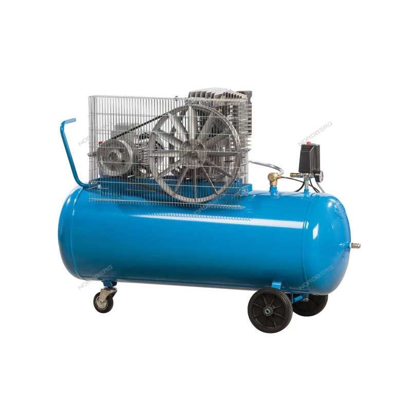 Piston compressor with belt drive 380V, rev. 100 l, 400 l/min NCE100/400