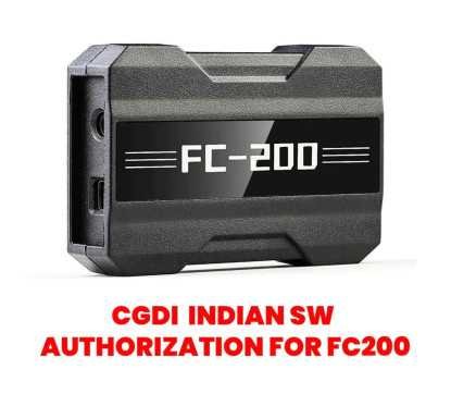 CGDI FC200 Indian SW Authorization for FC200 (A1000006 – A1000010 – A100000C)