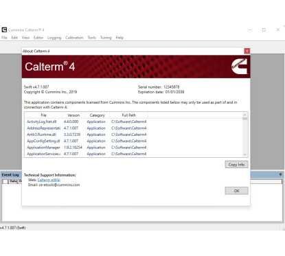 Cummins Calterm 4.7.1 Engineering Level