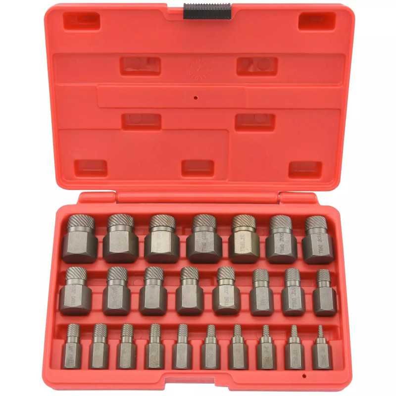 25PCS Screw Extractor & Bolt Remover Set