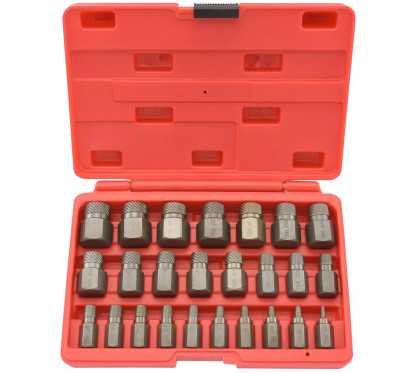 25PCS Screw Extractor & Bolt Remover Set