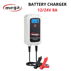 Battery Charger 12/24V 8A Mega
