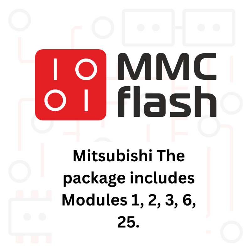 MMCFlash Mitsubishi The package includes Modules 1/2/3/6/25