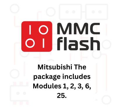 MMCFlash Mitsubishi The package includes Modules 1/2/3/6/25