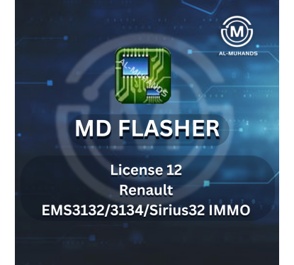 MD Flasher License 12 - Renault EMS3132/3134/Sirius32 IMMO