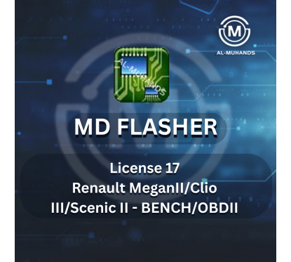 MD Flasher License 17 - Renault MeganII/Clio III/Scenic II DASH BENCH/OBDII