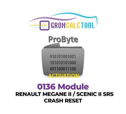 0136 Module Renault Megane II / Scenic II SRS Crash Reset