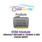 0136 Module Renault Megane II / Scenic II SRS Crash Reset