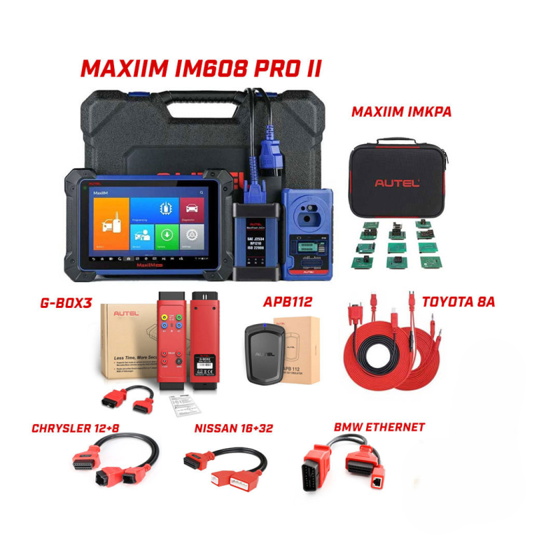 جهاز برمجة المفاتيح Autel MaxiIM IM608 PRO II المجموعة الكاملة