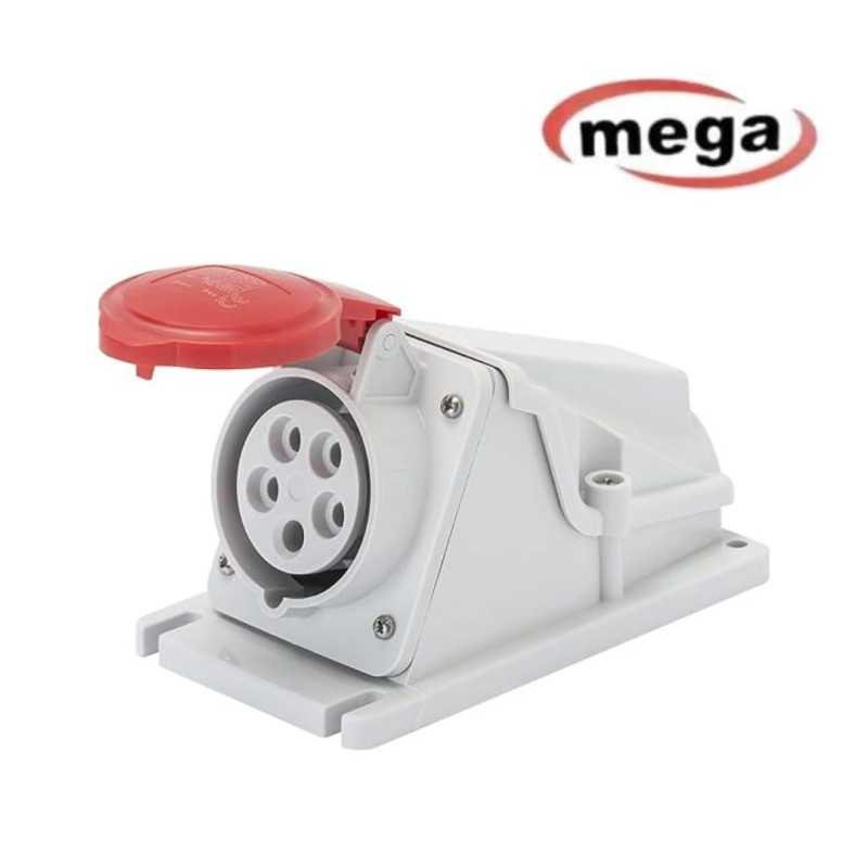 Mega Industrial Socket wall mount 32 AMP 5PIN 380V IP67