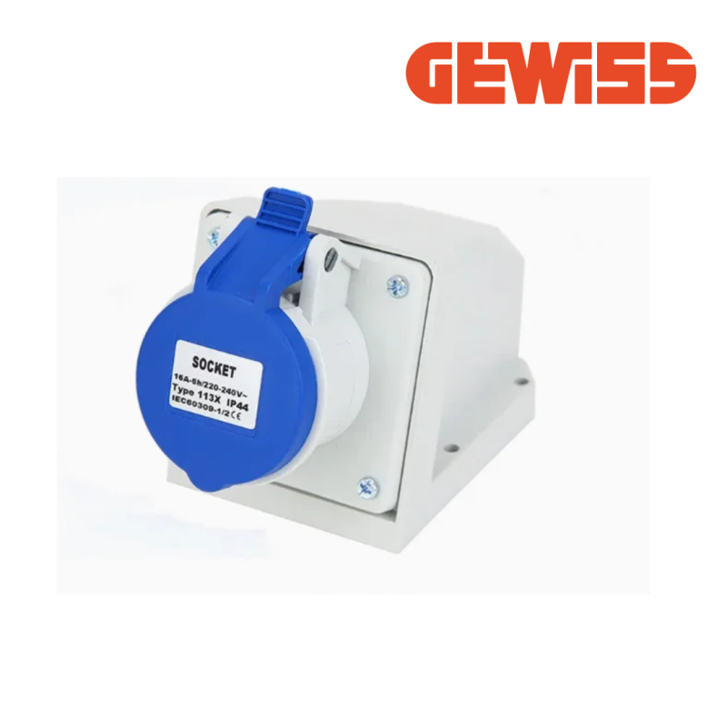 GEWISS Industrial Socket wall mount 32A 250V 2P+PE