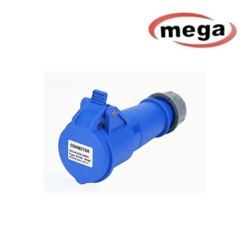 مقبس صناعي ميغا 32 أمبير 250 فولت 2 P+PE مقبس صناعي ميغا 32 أمبير 250 فولت 2 P+PE