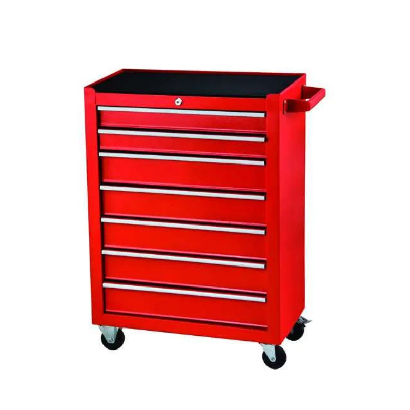 Mega Mechanic tool trolly cart with 7 shelves and Double Sided Pegboard