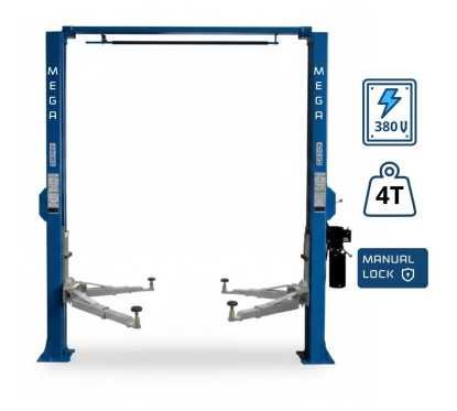 رافعة سيارات كهربائية ثنائي الأعمدة 4 طن