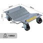 Car Dolly Creaper Mover 1500LB