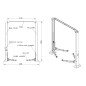 Two Post Lift 220V 4Ton - MANUAL LOCK -Black
