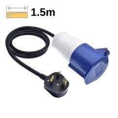 cee plug to normal socket 1.5m