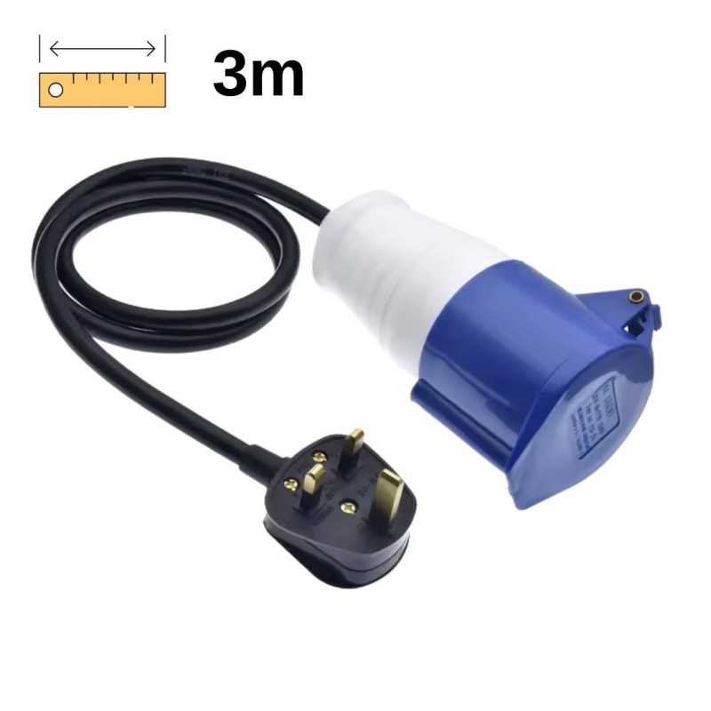 CEE Plug Adapter 3m – CEE Plug to Normal Socket