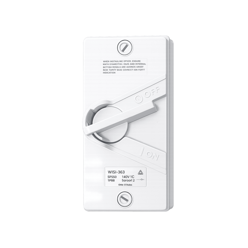 Micron 63A 3P PVC Grey Waterproof Isolator MMEI-130