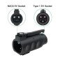 NACS to J1772 EV Charging Adapter 60A + Case | Compatible with Type 2 to J1772 EV Charging Cable