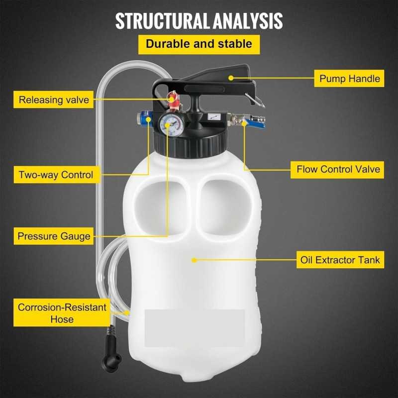 Transmission Fluid Pump 10L | Manual ATF Refill & Extractor System