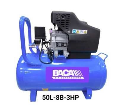 BACA 50L‑8B‑3HP – ضاغط هواء متنقل 3 حصان بخزان 50 لتر