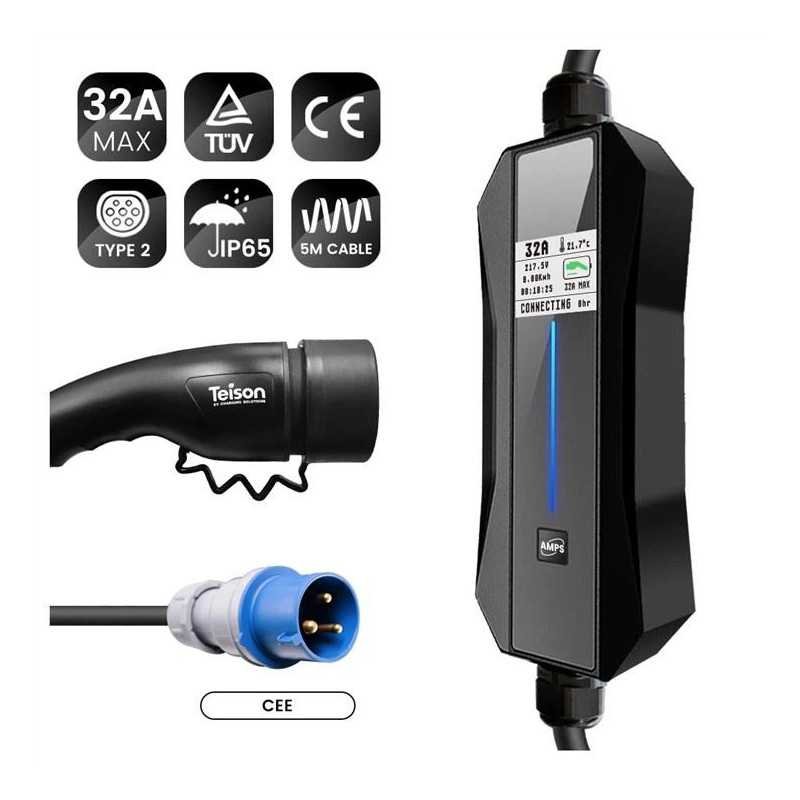 Teison Type2 Portable Charger 7KW 32A