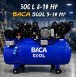 The BACA RA‑500L‑8B‑10HP Industrial Air Compressor – 500L Tank, Dual‑Head Pump