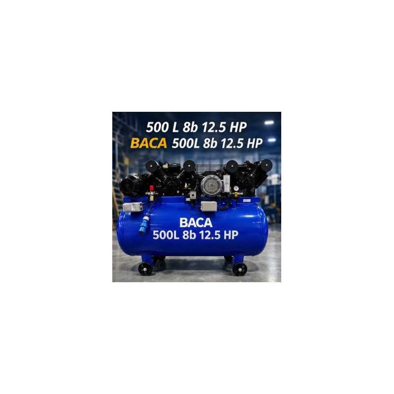 copy of The BACA RA‑500L‑8B‑10HP Industrial Air Compressor – 500L Tank, Dual‑Head Pump