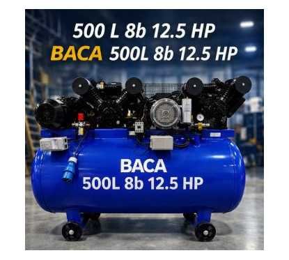 copy of The BACA RA‑500L‑8B‑10HP Industrial Air Compressor – 500L Tank, Dual‑Head Pump