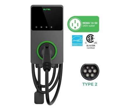 MaxiCharger AC Elite Home Type2 40A – NEMA 14‑50 – شاحن سيارات كهربائية مع حافظة مدمجة