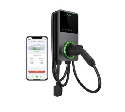 MaxiCharger AC Elite Home 50A – شاحن سيارات كهربائية مع حافظة جانبية