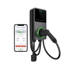 MaxiCharger AC Elite Home GPT 50A – شاحن سيارات كهربائية مع حافظة جانبية