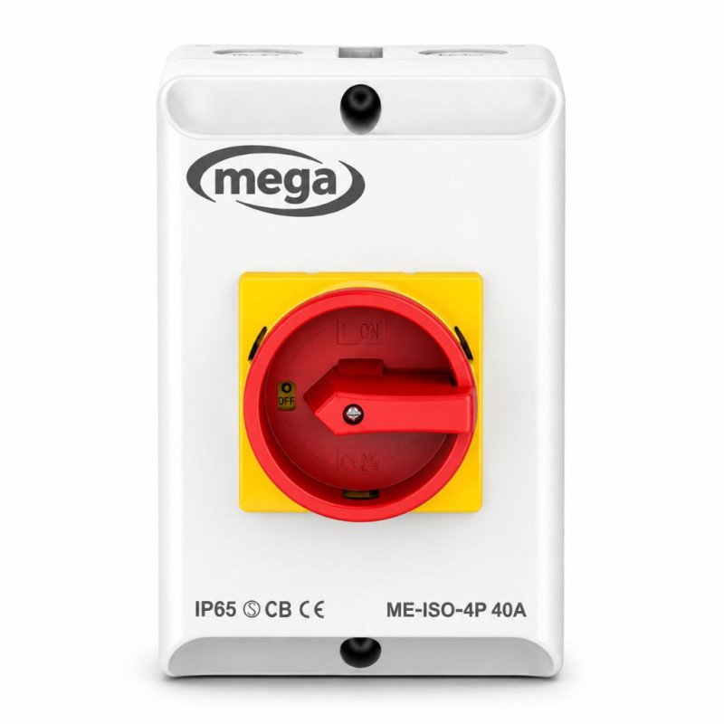 40A 4 Pole IP65 Isolating Switch