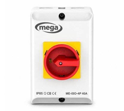 40A 4 Pole IP65 Isolator Switch – ME MEP3/L3
