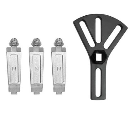 MEGA Adjustable Fuel Pump Removal Tool – 3‑Arms Lock Ring Tool (5.2”–7.17”) with 1/2” Drive