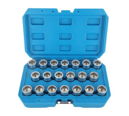 Wheel Lug Nut Removal Kit – 20PCS Anti Theft Socket Key Set for Porsche