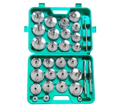 31 Pcs Oil Filter Socket Set – Oil Filter Cap Wrench Kit, 1/2" Drive Stainless Steel (27mm–101mm)