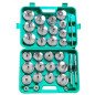 31 Pcs Oil Filter Socket Set – Oil Filter Cap Wrench Kit, 1/2" Drive Stainless Steel (27mm–101mm)