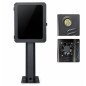 EV Charger Pedestal with Enclosure – Black Steel Charging Station Stand