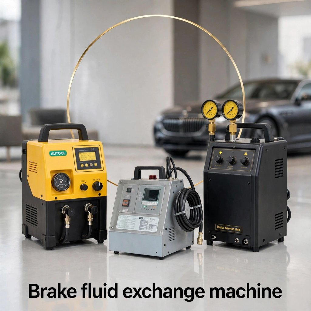 Brake fluid exchange machine